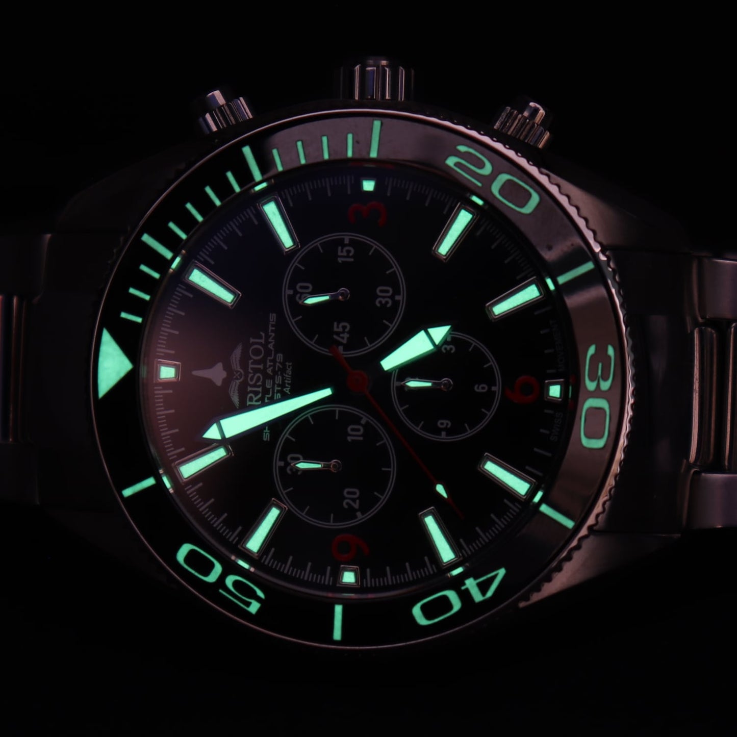 Space Shuttle Atlantis Tribute - Stainless Steel, White Dial