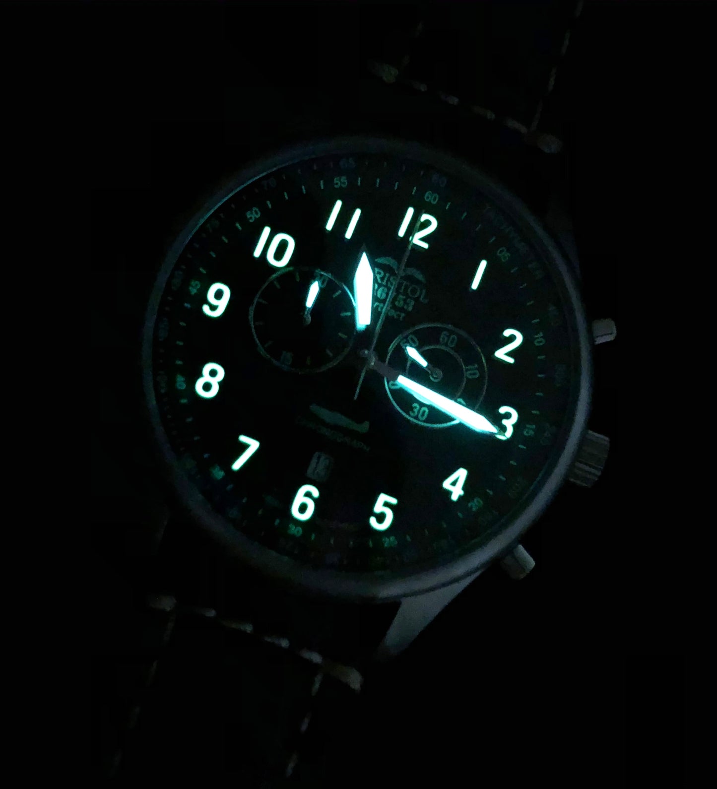 R6753 - Our Spitfire R6753 Tribute - Stainless Steel, Brush Finish, Brown Leather Band