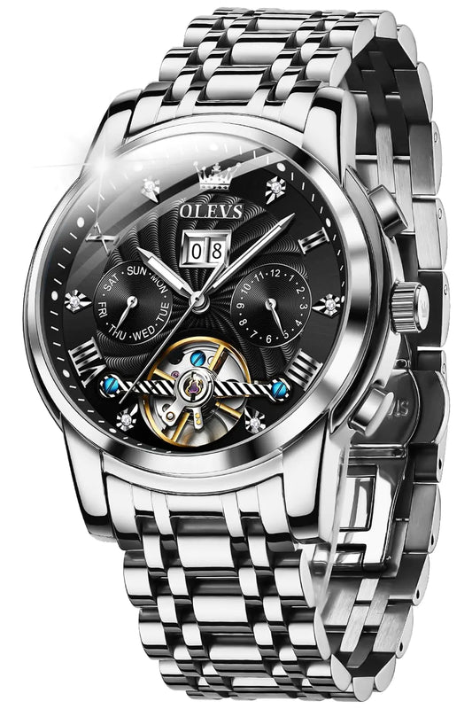 OLEVS Men's Luxury Automatic Tourbillon Watch